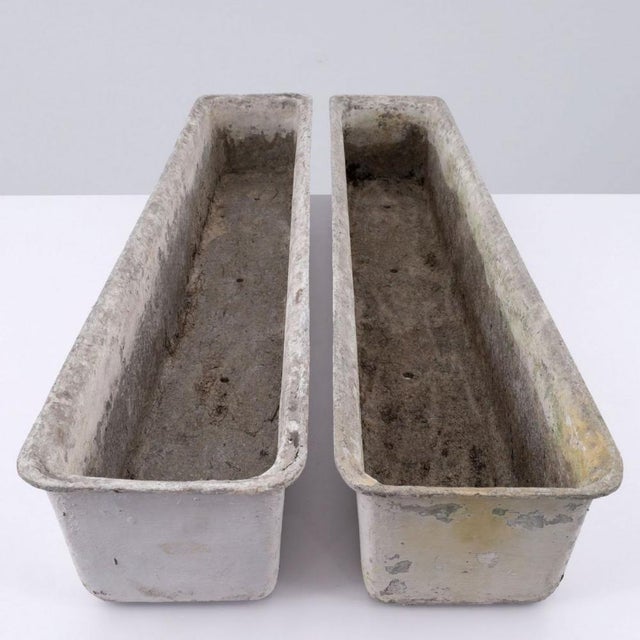 Willy Guhl Willy Guhl Mid-Century Modern Fibre Cement Planters, Switzerland, Pair For Sale - Image 4 of 7
