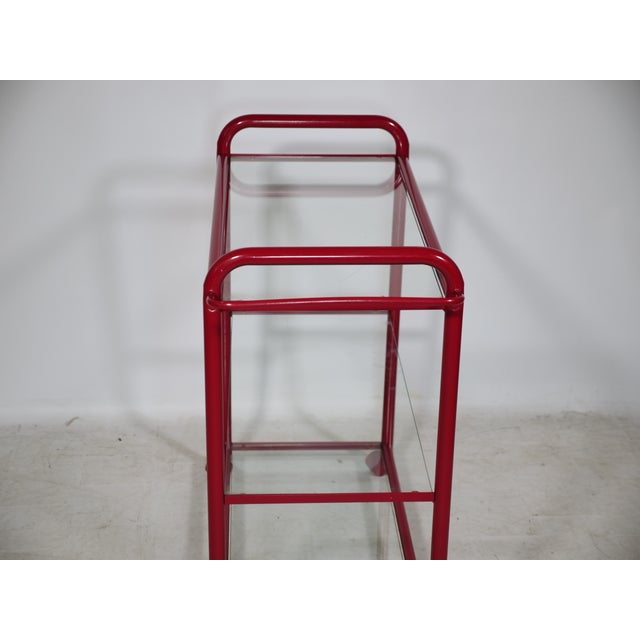 Vintage Metal and Glass Trolley, 1980s For Sale - Image 4 of 9