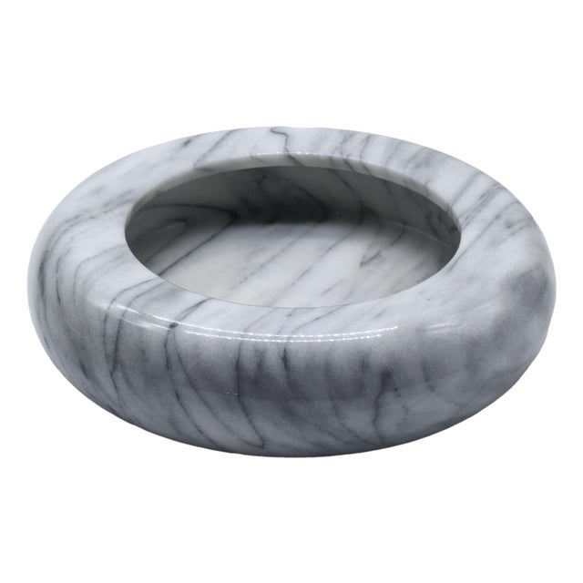 White Marble Centerpiece by Sergio Asti for Up & Up Calacatta, Italy, 1970s For Sale