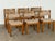 Mid-Century Modern Danish Modern Brutalist Dining Chairs in Pine and Curly Bouclé, 1970s, Set of 6 For Sale - Image 3 of 14