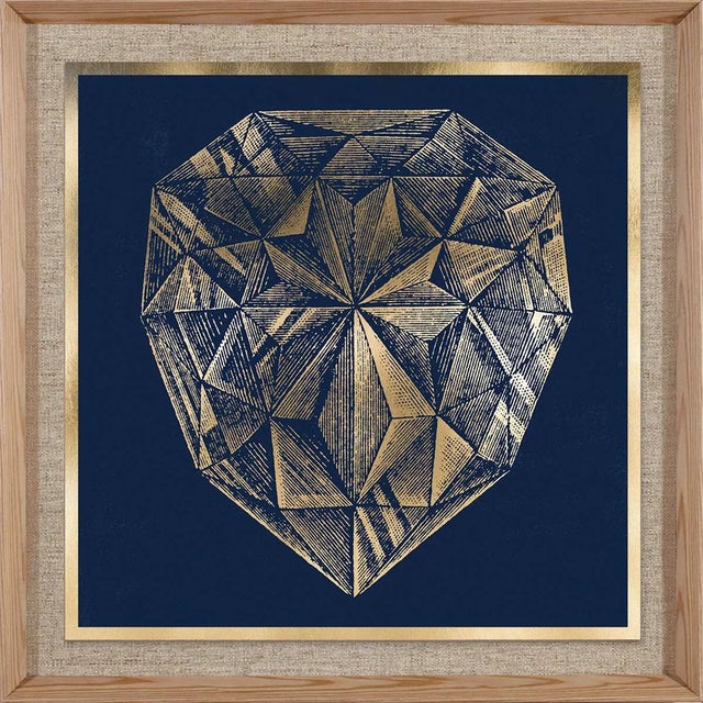 Contemporary Sisal Diamonds 2, Framed Artwork For Sale - Image 3 of 3