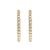 Immerse yourself in the opulence of these enchanting hoop earrings, meticulously crafted from lustrous 14K yellow gold....