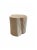 Tree Trunk Side Table Solid Mango Wood Bleached Finish Modern Organic For Sale - Image 4 of 4