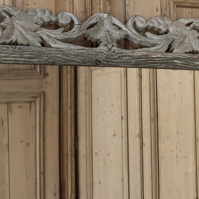 Antique French Renaissance Hand-Carved Ceruse Oak Mirror For Sale In Dallas - Image 6 of 18