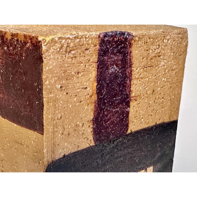 Sculptural Cubic Studio Ceramic Art Jug, Germany, 1940s For Sale - Image 11 of 18