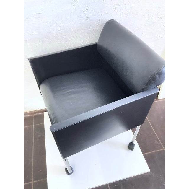 Folio Armchair on Casters by Cini Boeri for Rosenthal, 1980s For Sale - Image 9 of 10