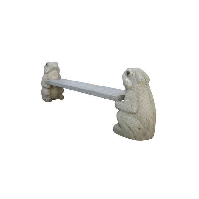 Stone Frog Garden Bench Chairish