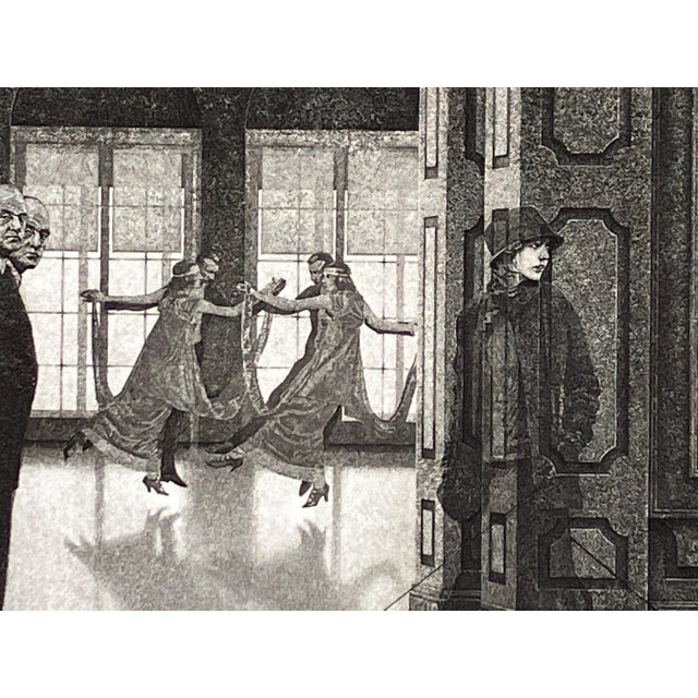 1980s Peter Milton Large Etching - Interiors IV: Hotel Paradise Cafe For Sale In San Francisco - Image 6 of 11