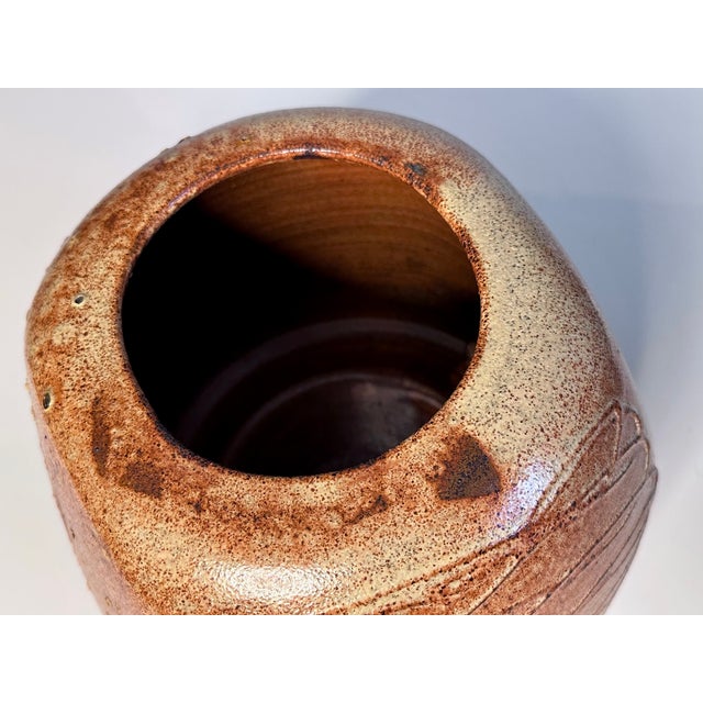 Modernist Sculptural Studio Ceramic Art Vase from Helma Klett, Germany, 1950s For Sale - Image 10 of 18