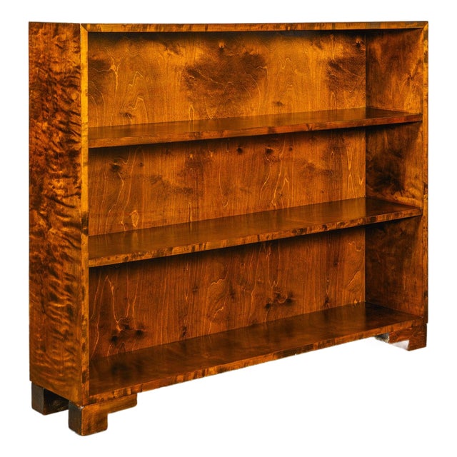 Art Deco Bookcase in Birch For Sale