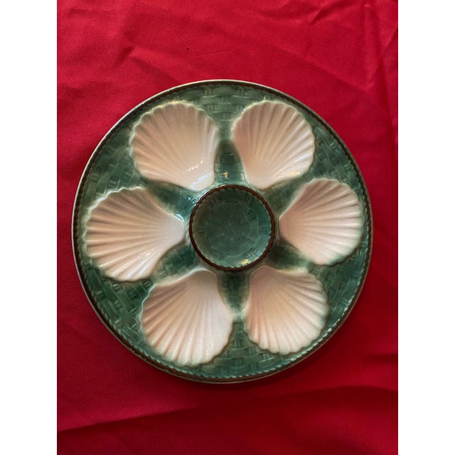 Vintage Shell Plates from Longchamp, France, 1940s, Set of 11 For Sale - Image 3 of 4