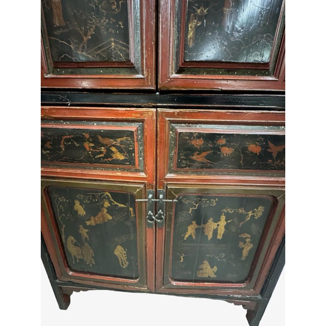 Original Vintage Chinese Cabinet For Sale - Image 9 of 10