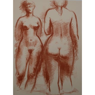 Antoniucci Volti, Deux femmes nues (Nude), Lithograph For Sale