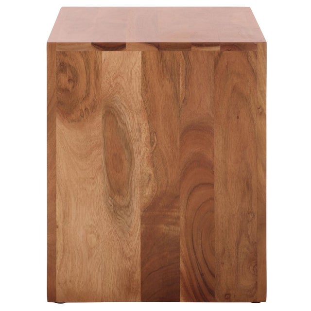 Wood Amabu Accent Table in Walnut For Sale - Image 7 of 8