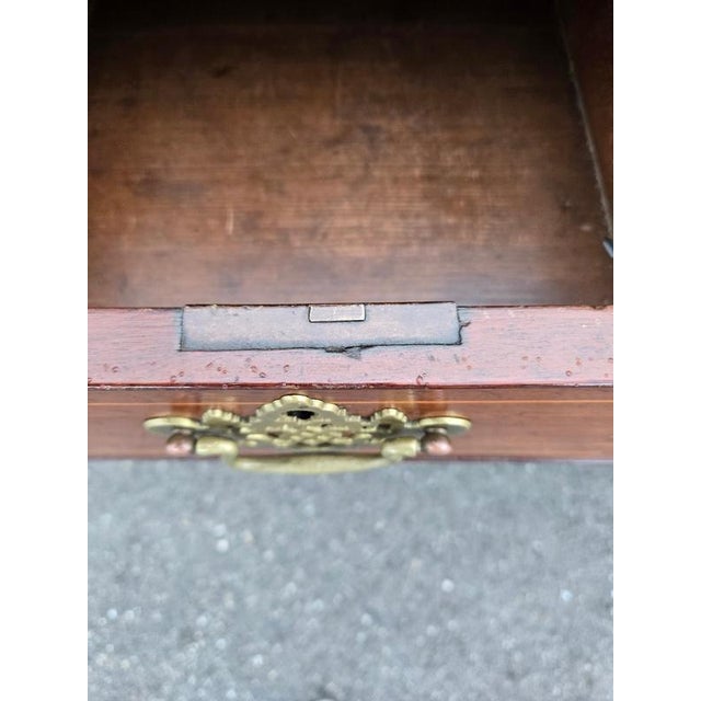 Late 18th Century Late 18th Century English Georgian Inlaid 6 Drawer Chest W Braquet Feet For Sale - Image 5 of 10