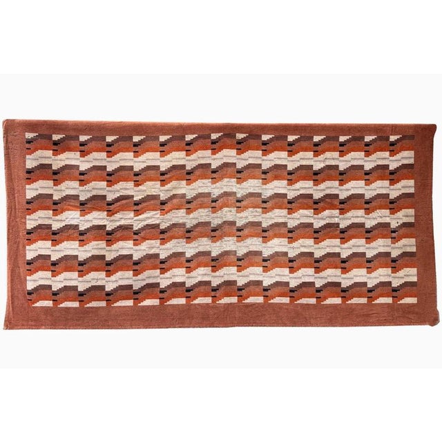 Divan Blanket in Velvet with Architectural Decor, Germany, 1925 For Sale - Image 9 of 9