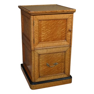 Mini Bar in Speckled Maple Burl, Late 19th Century For Sale