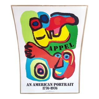 1975 An American Portrait Karel Appel Bicentennial Poster For Sale