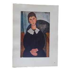 Vintage Amadeo Modigliani Editions Du Chene Modernist Folio Size Lithograph