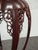Brown Vintage 20th Century Chinese Carved Rosewood Side Table Plant Stand For Sale - Image 8 of 15