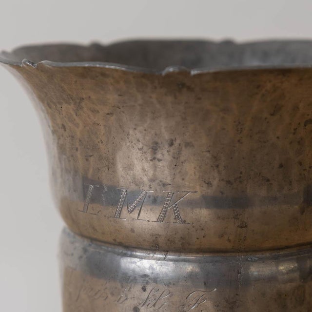 Danish Art Nouveau Pewter Vase for Gerotin, 1920s For Sale - Image 9 of 10