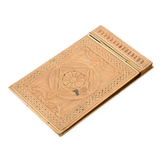 Tiffany Studios New York Adam Bronze Doré Notepad Holder, Circa 1910 For Sale