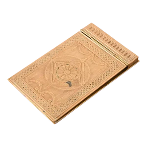 Tiffany Studios New York Adam Bronze Doré Notepad Holder, Circa 1910