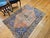 Textile Vintage Turkish Oushak Area Rug, Hand-Knotted Wool, Blue & Tan, 4' x 6' For Sale - Image 7 of 15