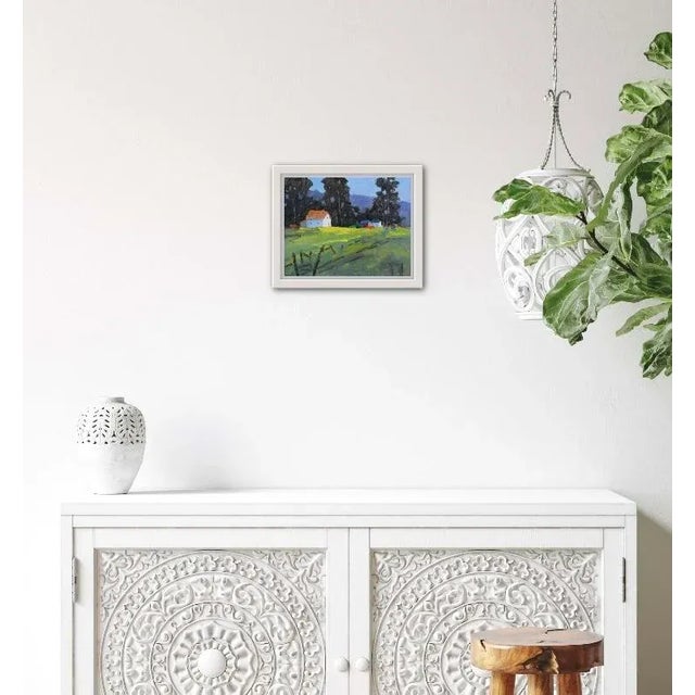 Quiet Places & Journeys — Mendocino Farmhouse (Original Oil Landscape) For Sale - Image 4 of 12