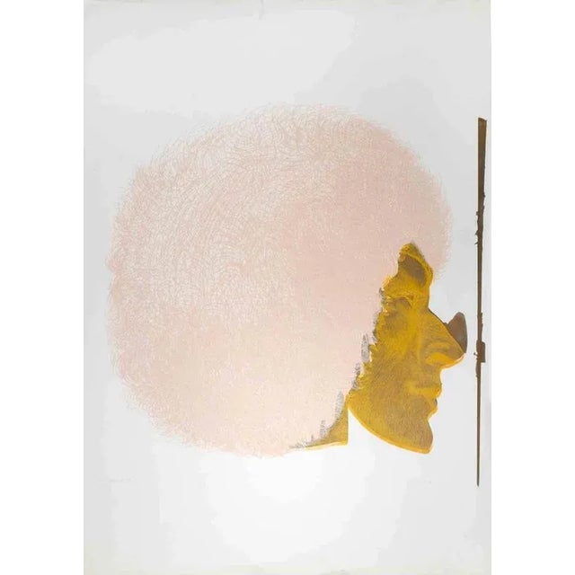 1970s Giacomo Porzano, Gold Profile, Profilo d' oro, Etching, 1972 For Sale - Image 5 of 5