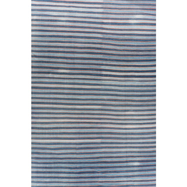Antique Indian Dhurrie Rug 12'1 X 23'10 For Sale In New York - Image 6 of 15