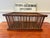 Large Antique Oak Slat Market Basket | Primitive General Store Produce Display Crate | Mission Style Farmhouse Storage For Sale - Image 16 of 17