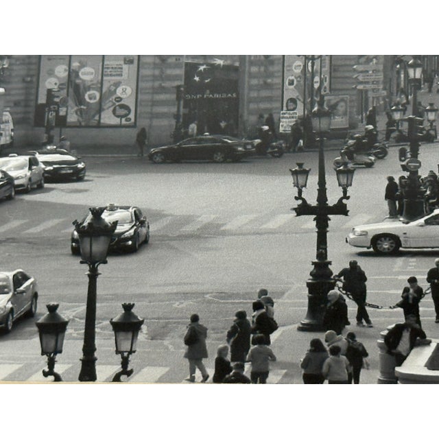 Black 38th Avenue of Opera in Paris Photography Print, Framed For Sale - Image 8 of 12