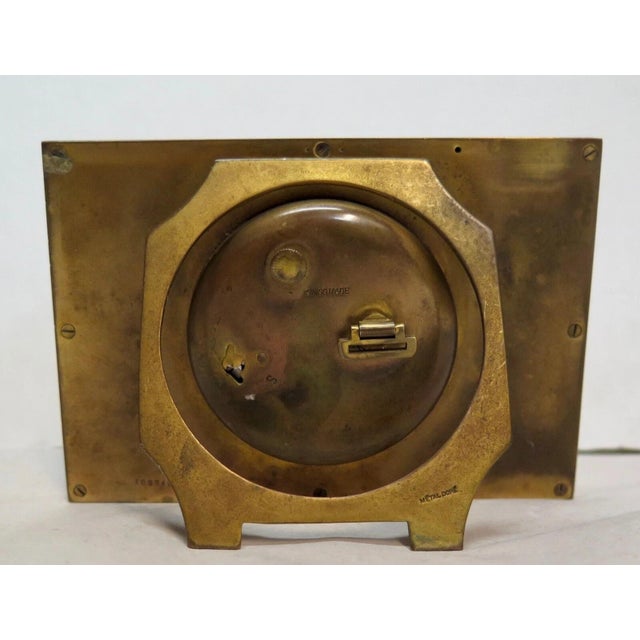 Early 20th Century Art Deco Period Easel Back Desk Clock For Sale In New York - Image 6 of 9