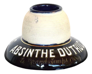 Pyrogene Match Holder Advertiser Absinthe from Maison Dutruc en Isère, 1890s
