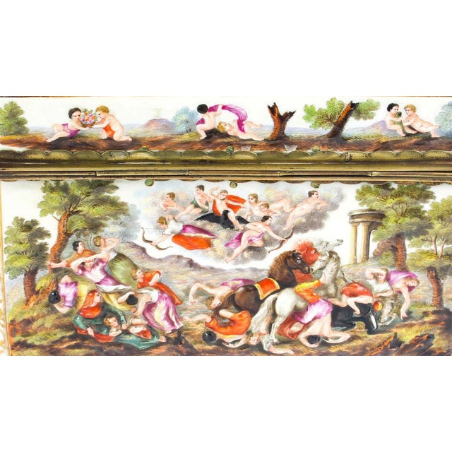 19th Century Italian Capodimonte Porcelain Table Casket For Sale - Image 12 of 18