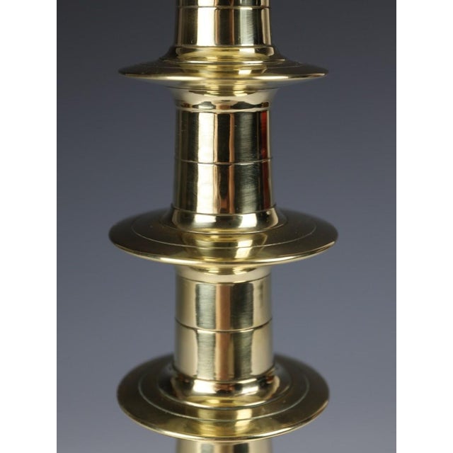 18th Century Brass Ecclesiastical Pricket Candlestick, 17501800 by Unknown for Unknown, 1780 For Sale - Image 12 of 15
