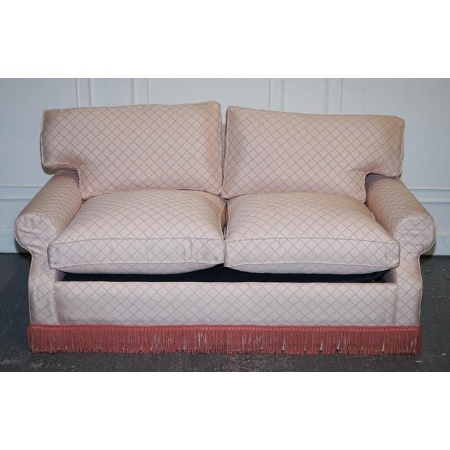 Two Seater Sofa Bed with Feather Filled Cushions A charming traditional English country house two seater sofa bed,...