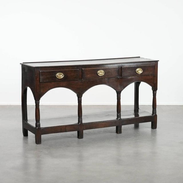 Antique English Side Table in Oak, 18th Century For Sale - Image 18 of 18