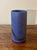Vintage Mid-Century Modern Cobalt Lava Glaze Studio Vase Signed For Sale - Image 4 of 6