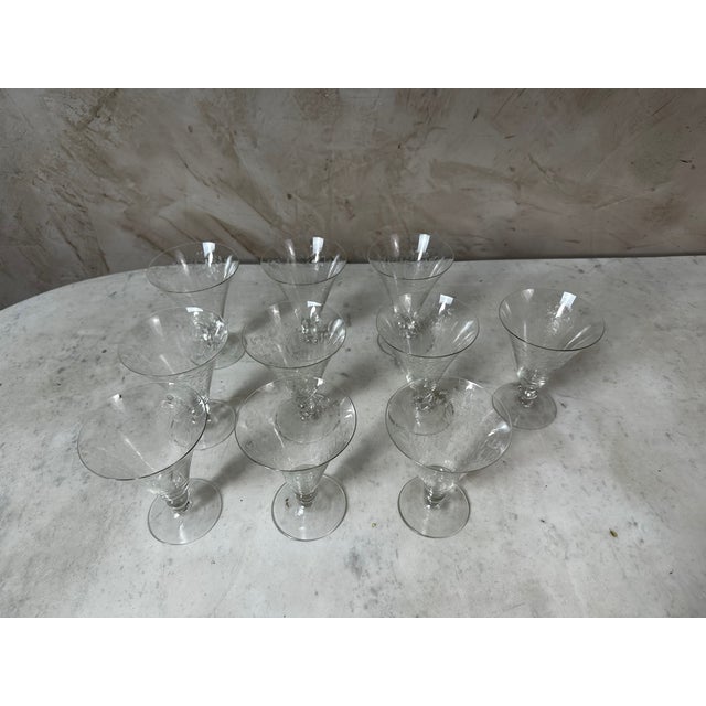 1940s Vintage Crystal Glasses, 1940s, Set of 43 For Sale - Image 5 of 18