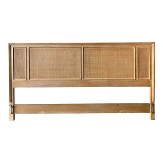 Vintage King Size Headboard by the Drexel Furniture Transition Line. For Sale
