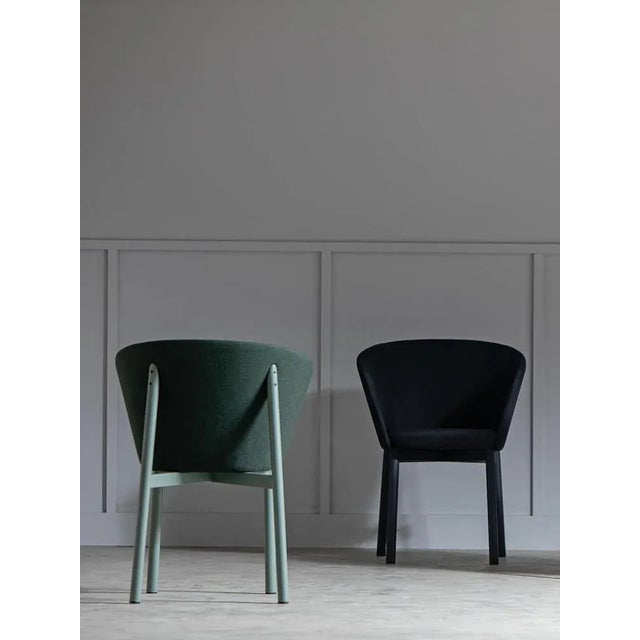 Not Yet Made - Made To Order Green Residence Bridge Armchairs by Jean Couvreur for Kann Design, Set of 4 For Sale - Image 5 of 9