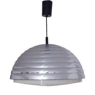 Mid-Century Modern Chrome Pendant Lamp, Germany, 1970s For Sale