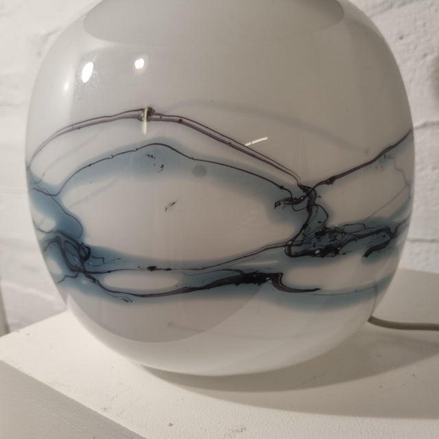 Metal Sakura Table Lamp by Michael Bang for Holmegaard, Denmark, 1980s For Sale - Image 7 of 15