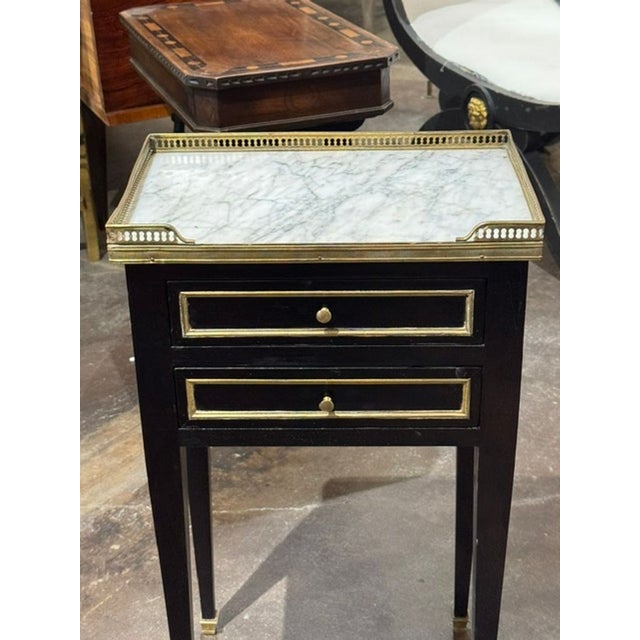 Traditional Pair of Vintage French Jansen Manner Side Tables For Sale - Image 3 of 6