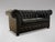 1960s Black Leather Chesterfield 2-Seater Sofa, 1960s For Sale - Image 5 of 8