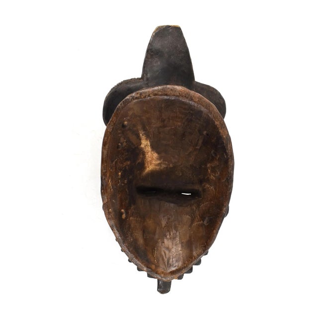 African Early 20th Century Yaure Mask with Serrated Beard Côte d'Ivoire For Sale - Image 3 of 7
