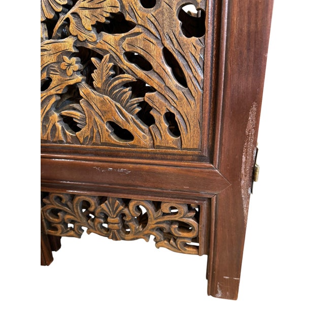 Wood Vintage Wood Bird Screen For Sale - Image 7 of 7