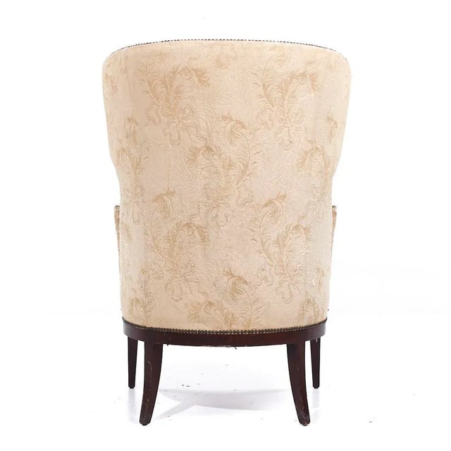 Edward Wormley for Dunbar Model 1038 Mid Century Wingback Lounge Chair For Sale In Chicago - Image 6 of 10